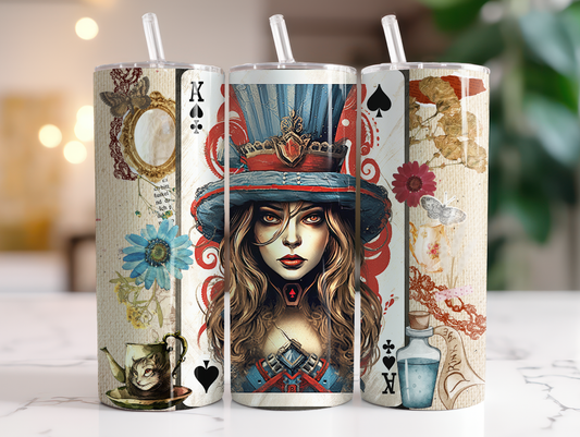 fairy tale dark edition 20 oz. skinny tumbler.