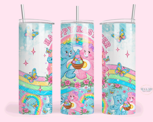 Happy Easter bears tumbler. _ Mayan Sub Shop