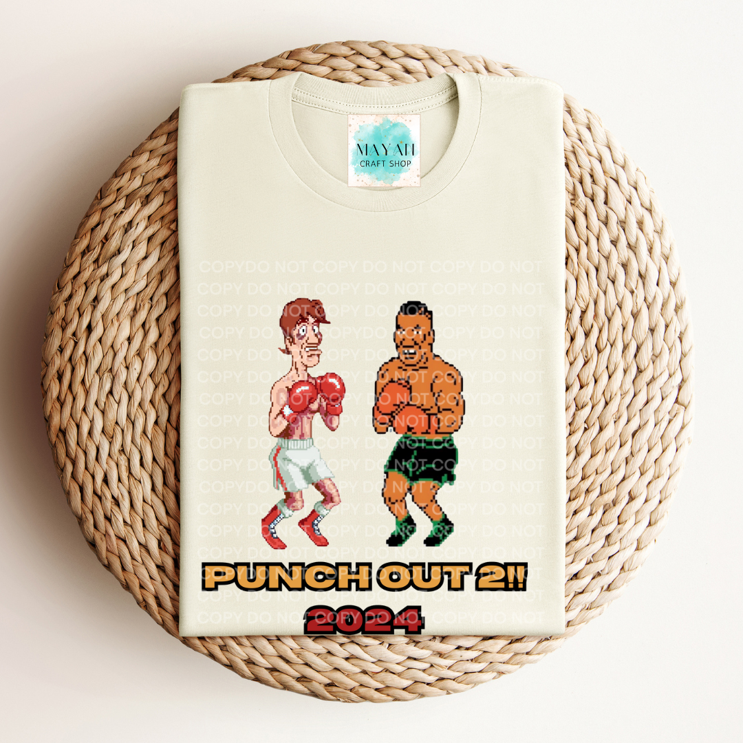 punch out 2!! shirt display. -Mayan Sub Shop