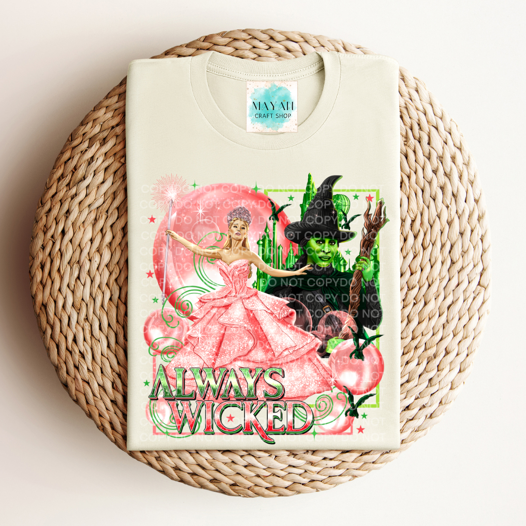 Always wicked heather natural shirt. -Mayan Craft Shop