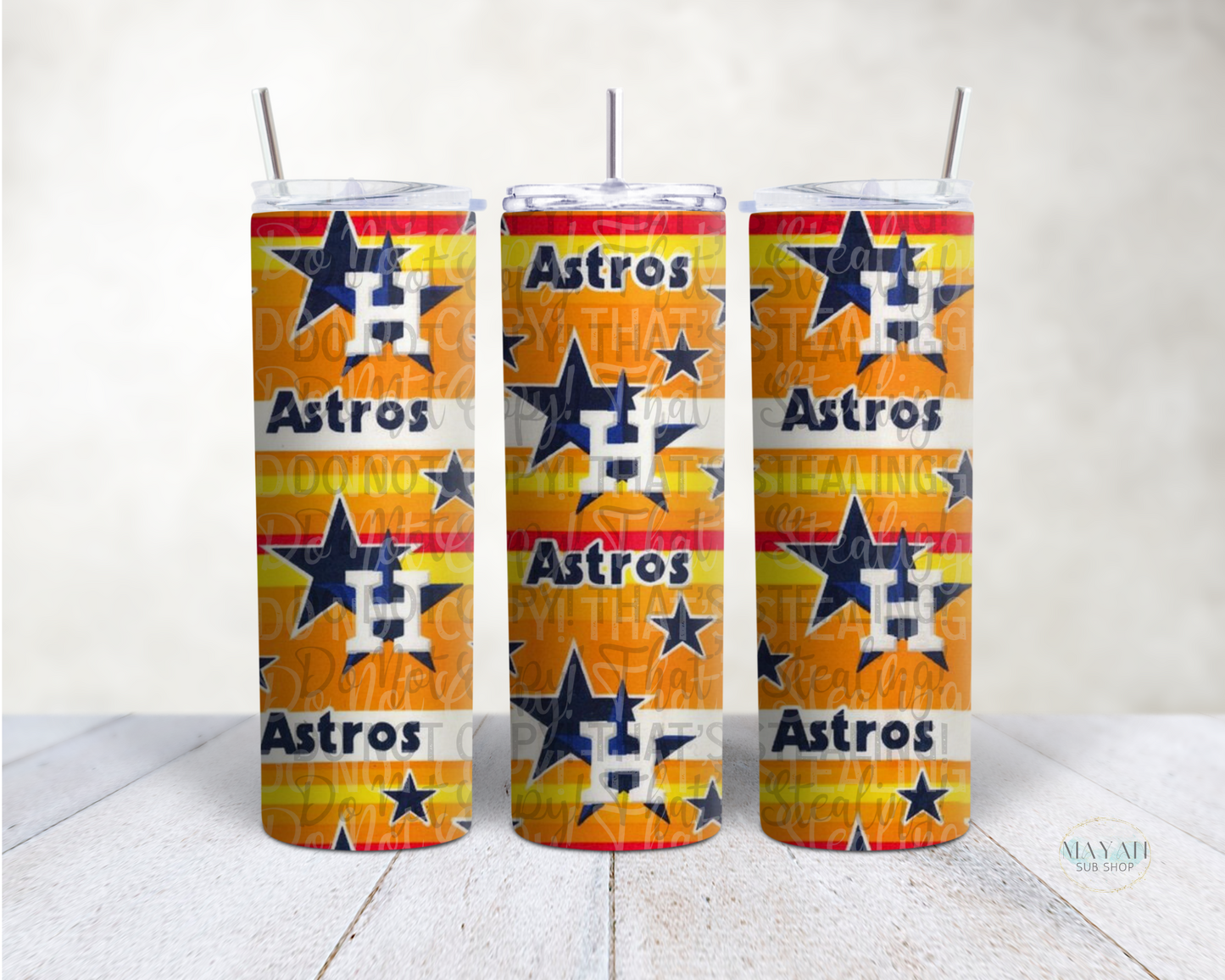 Houston Baseball Stars tumbler. -Mayan Sub Shop