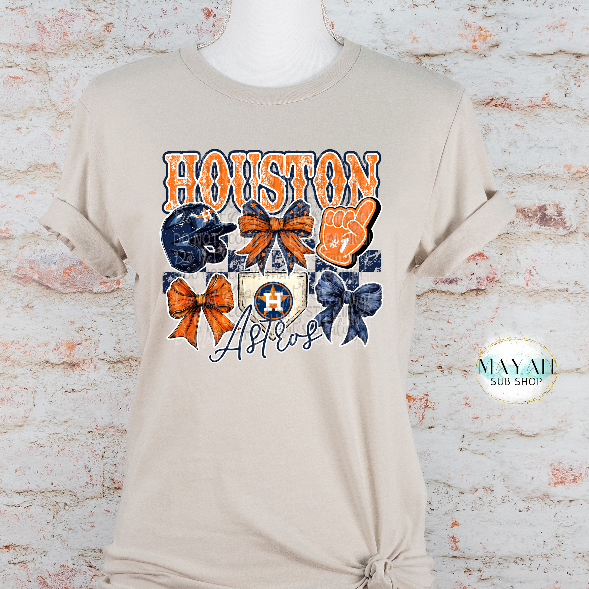 Houston Baseball Coquette Shirt - Mayan Sub Shop