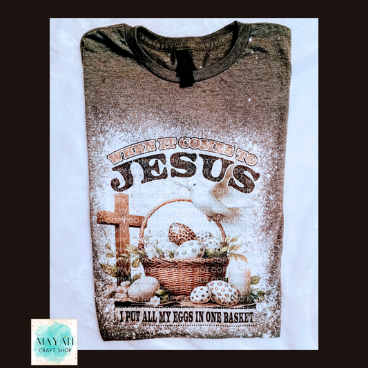 Jesus Bleached Tee - Mayan Craft Shop