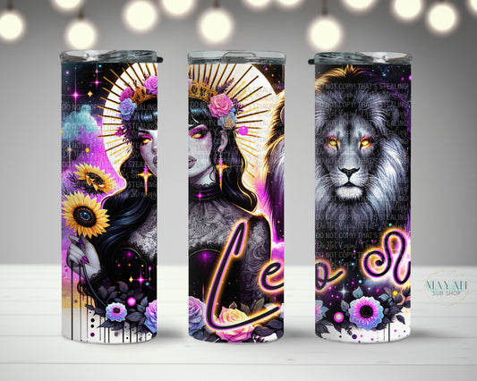 Leo tumbler. -Mayan Sub Shop