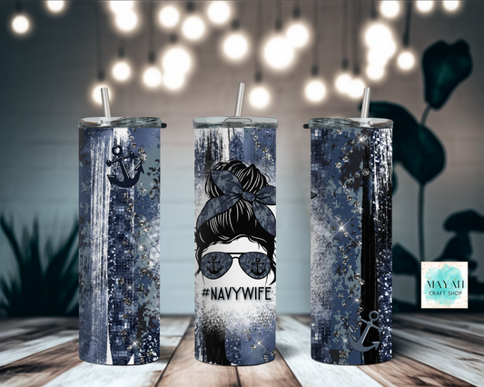 Navy Wife Tumbler