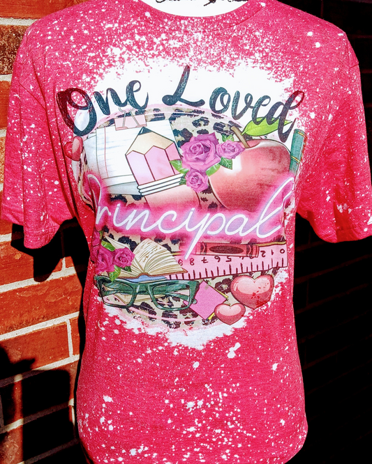 One Loved Principal Bleached Shirt - Mayan Sub Shop