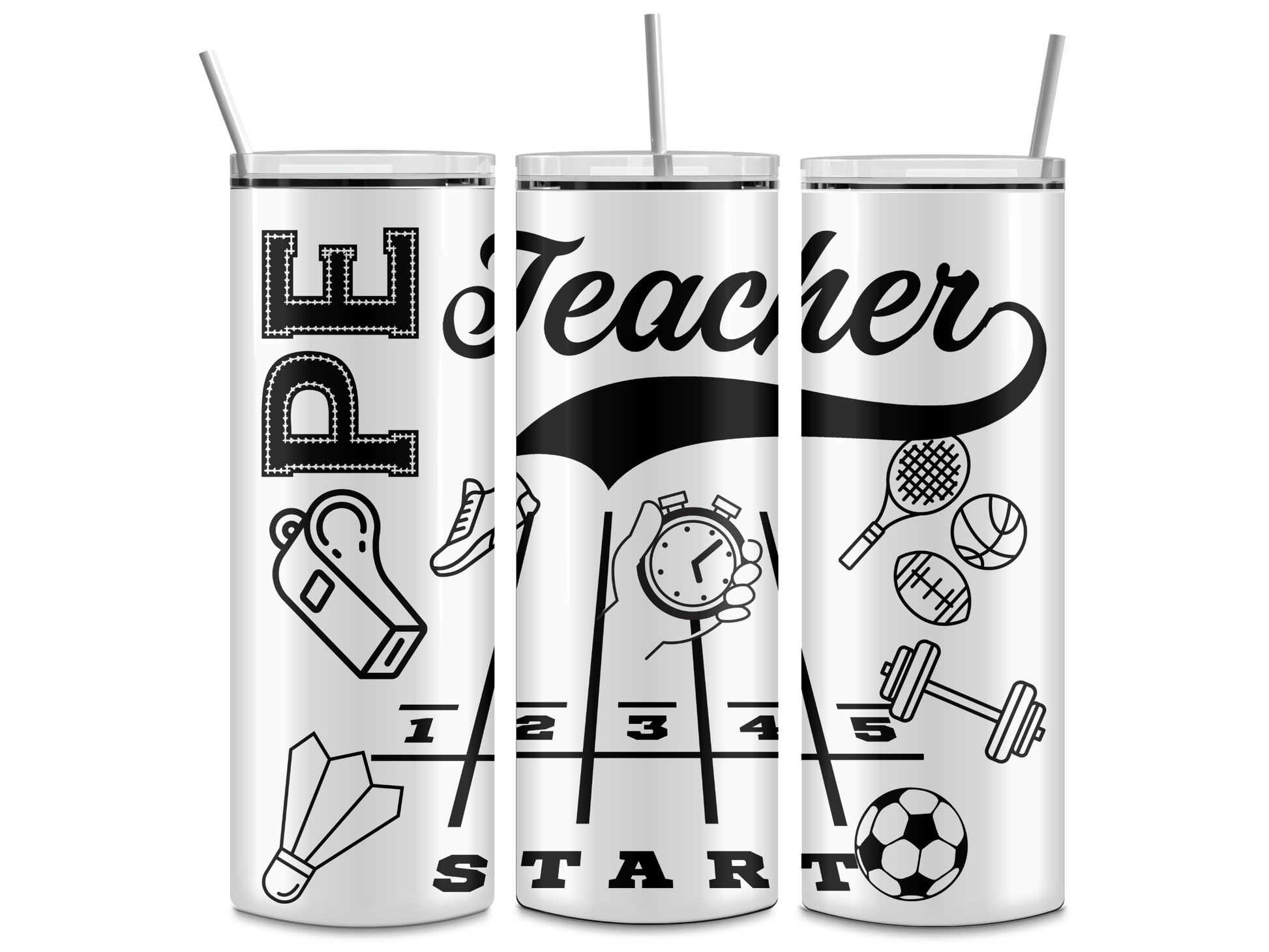 PE teacher tumbler. -Mayan Sub Shop