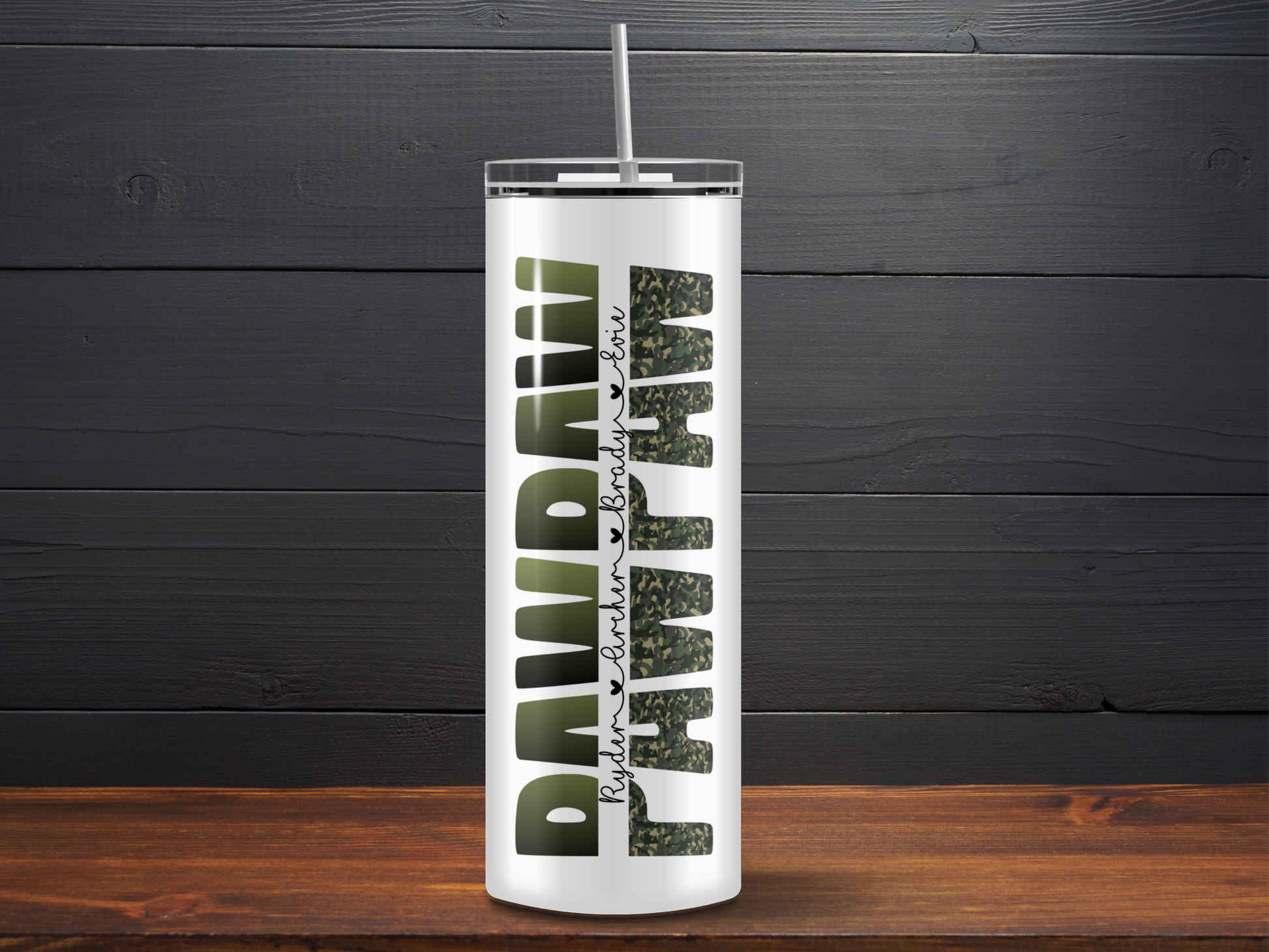 Pawpaw camo personalized tumbler - Mayan Sub Shop