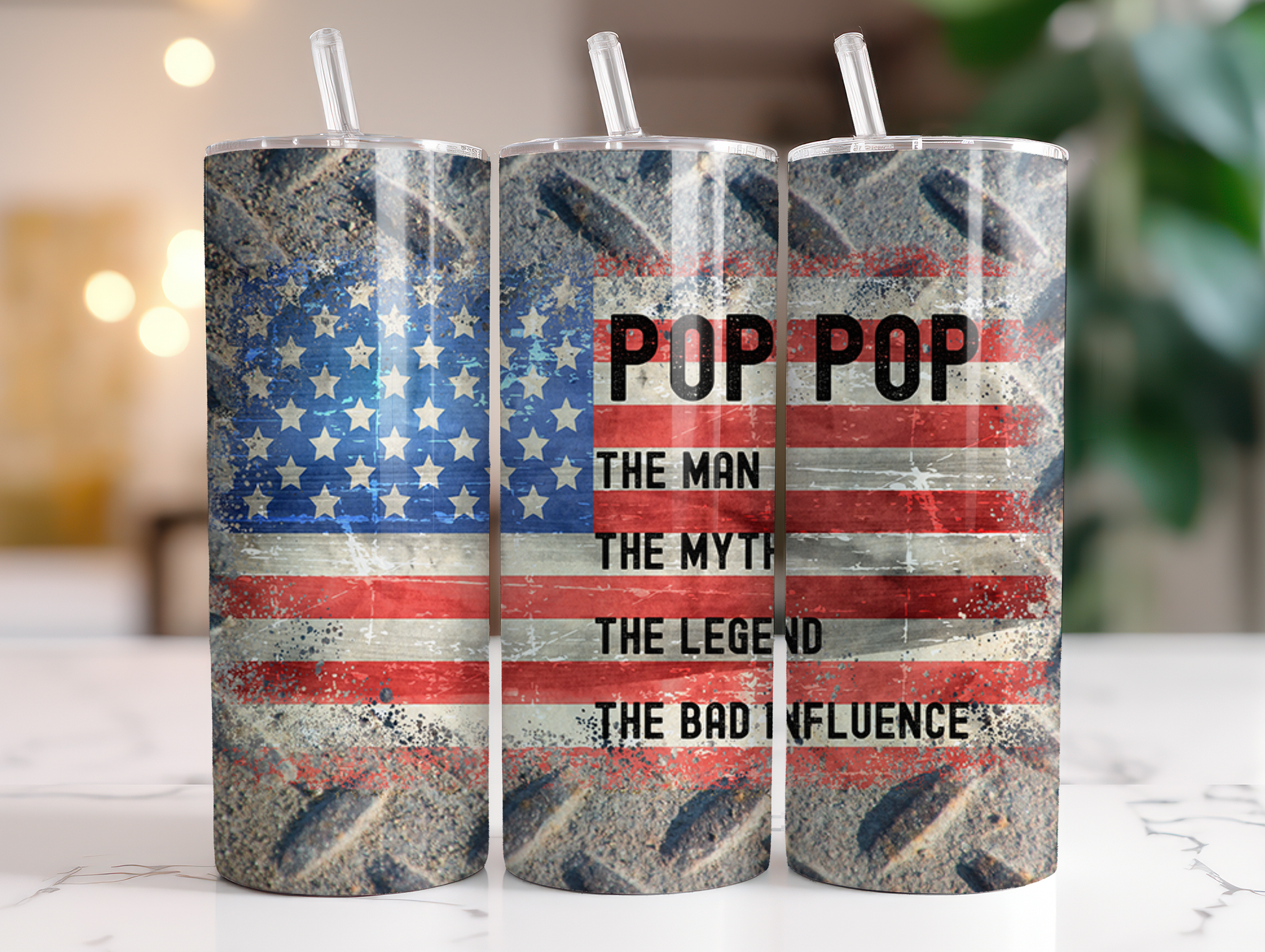 Pop pop tumbler. -Mayan Sub Shop