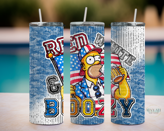 Red, White & Boozy Tumbler