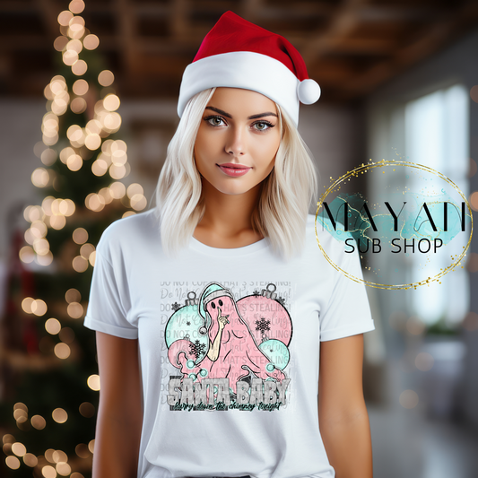 Santa baby shirt. -Mayan Sub Shop