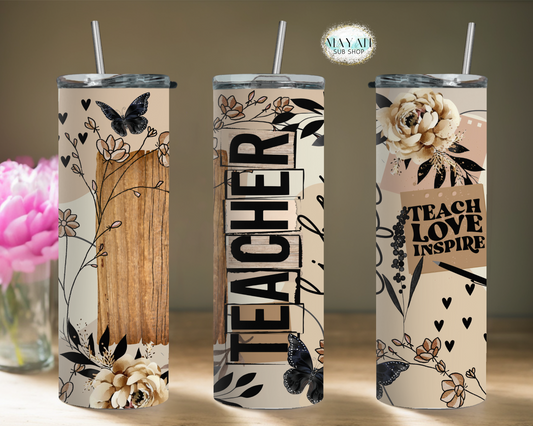 Teacher life tumbler. -Mayan Sub Shop