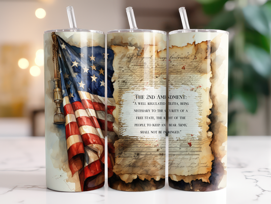 second amendment tumbler. -Mayan Sub Shop