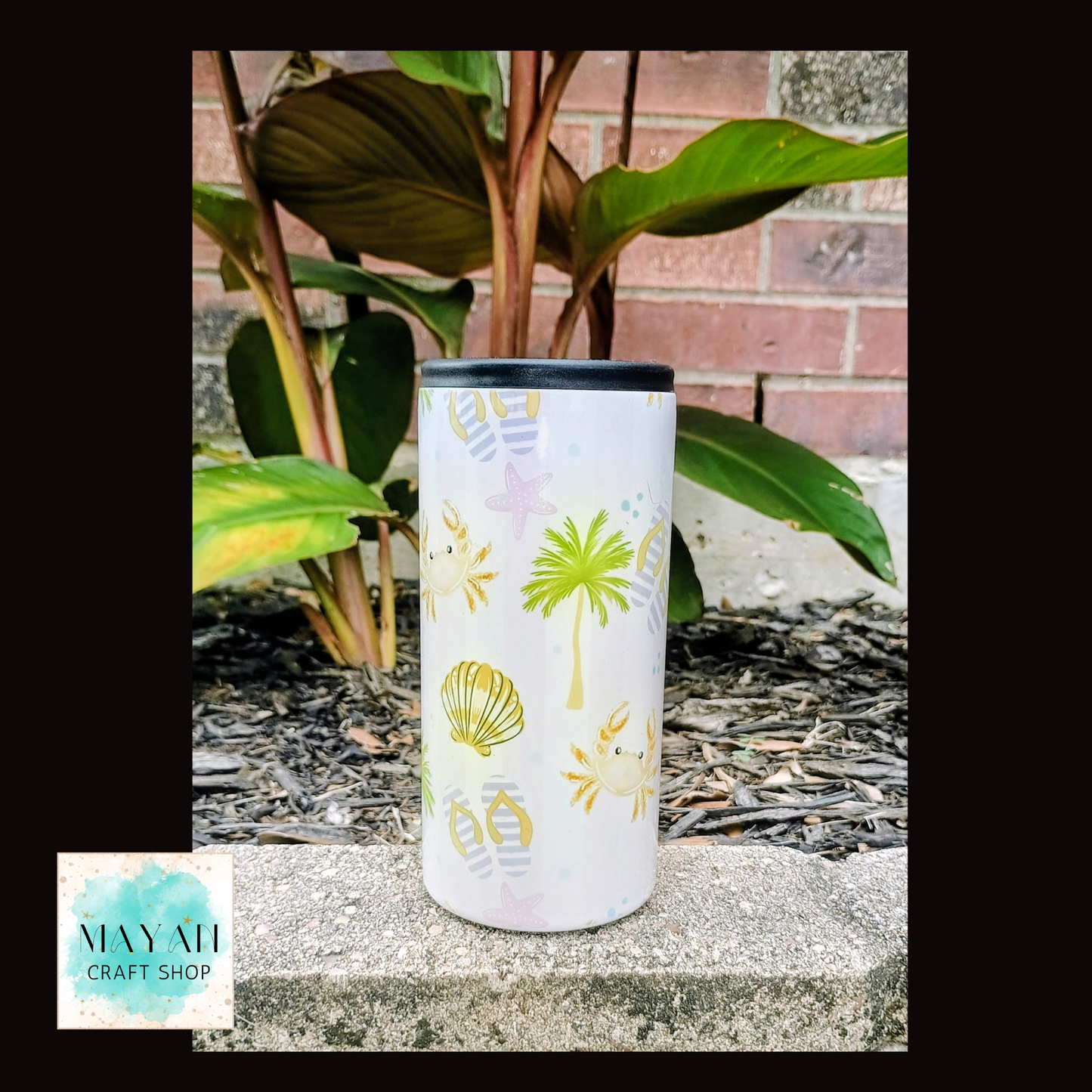 Beach Life Can Cooler
