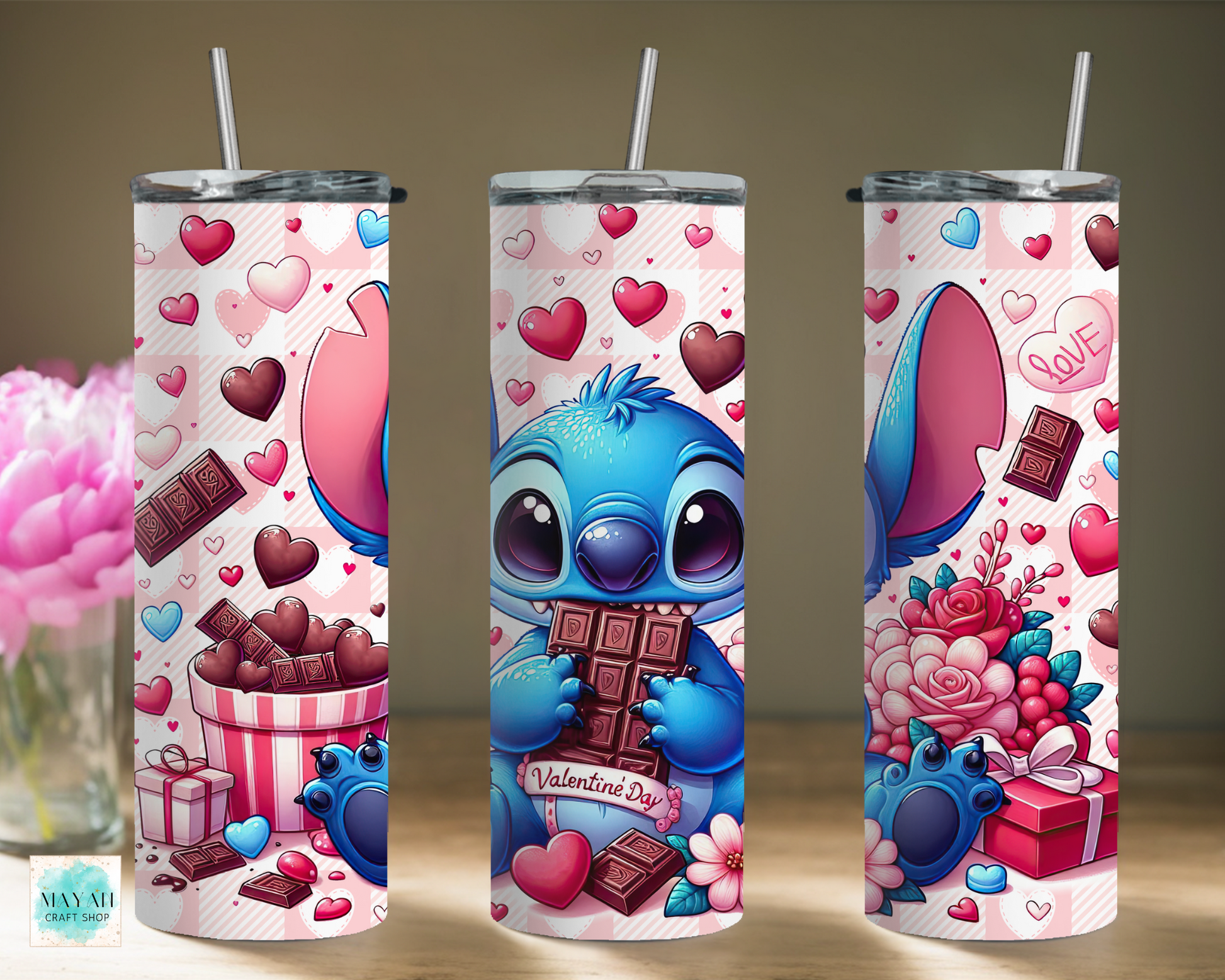 Valentine's chocolate tumbler. -Mayan Craft Shop