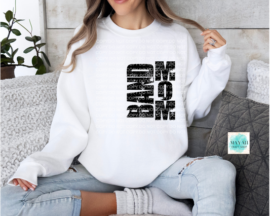 Band mom white sweatshirt. -Mayan Craft Shop