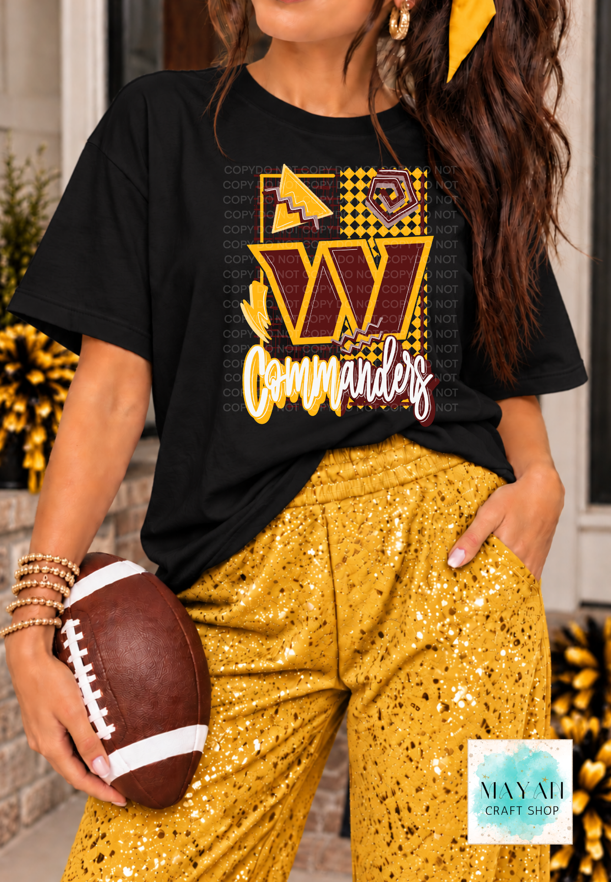 Washington football retro DTF shirt.