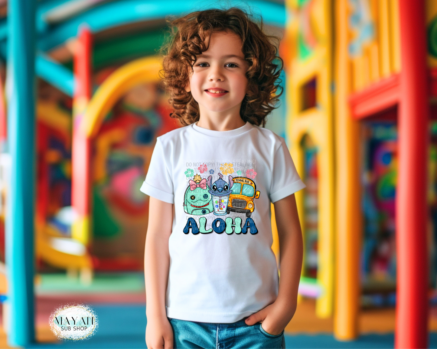 Aloha kids shirt. -Mayan Sub Shop