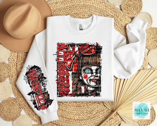 Ann_b_lle Sweatshirt w/ Sleeve Design