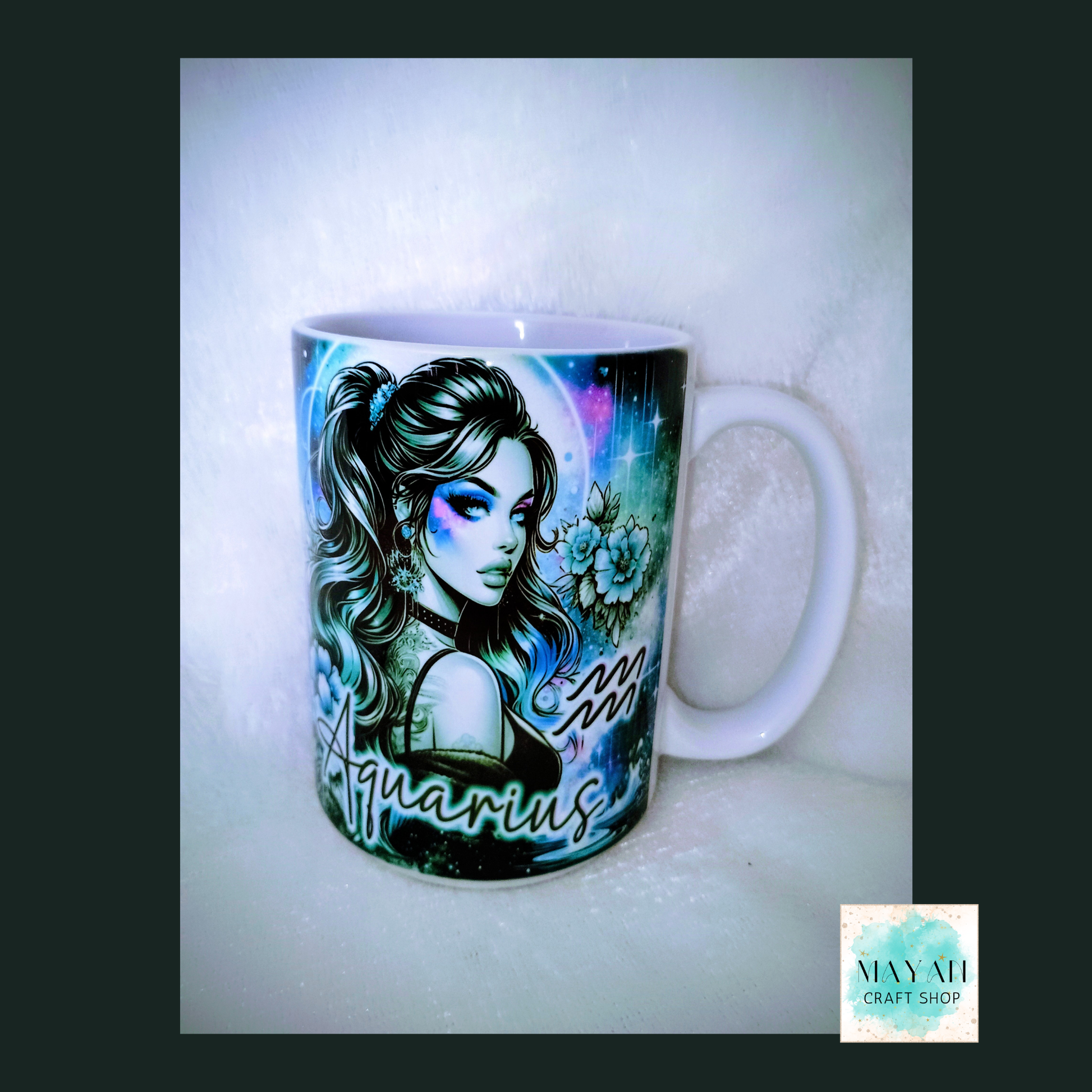 Aquarius Coffee Mug - Mayan Craft Shop
