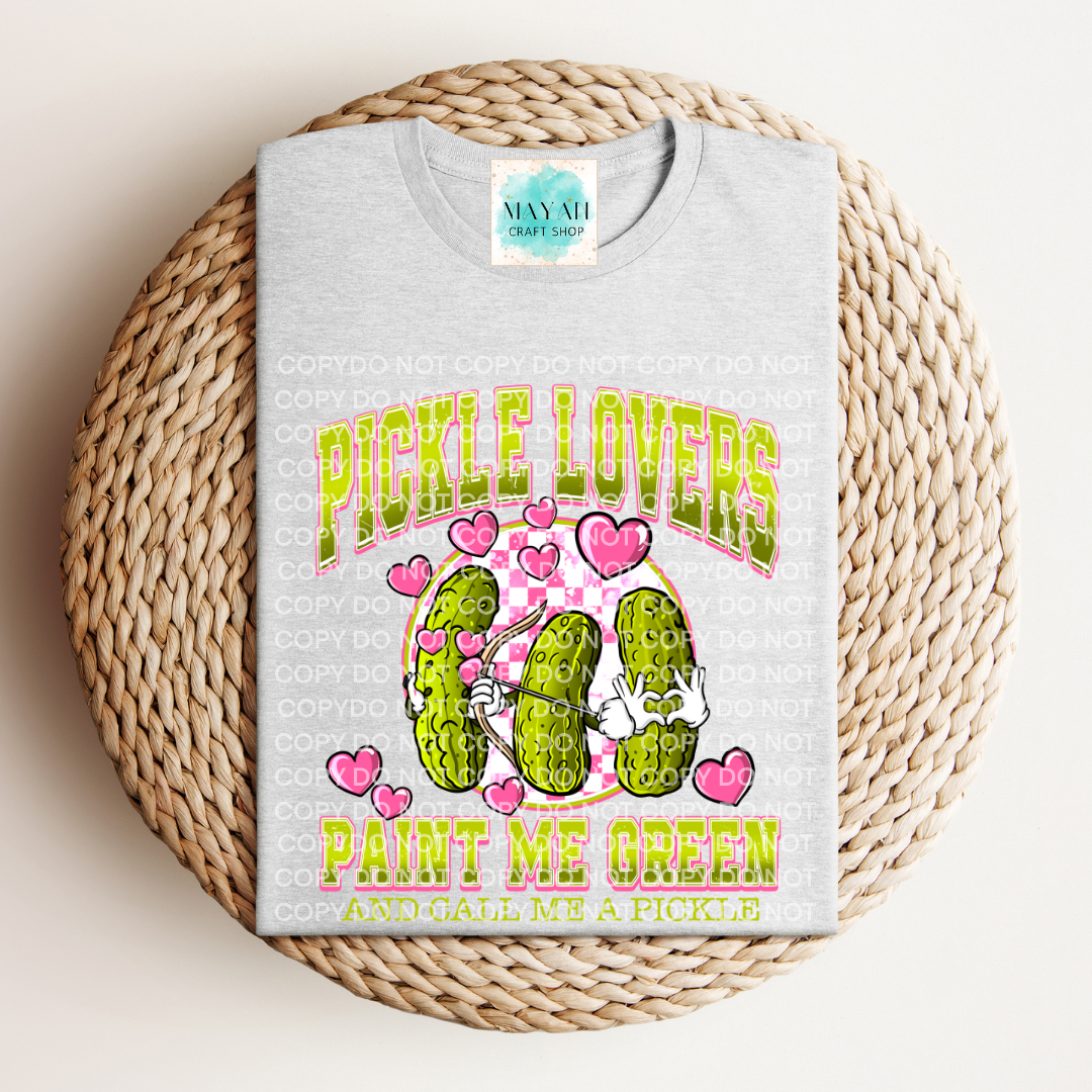 Pickle lovers ash grey shirt. -Mayan Craft Shop