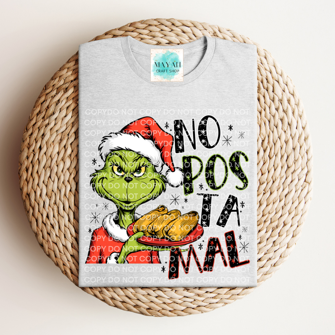 No pos tamal ash grey shirt. -Mayan Craft Shop