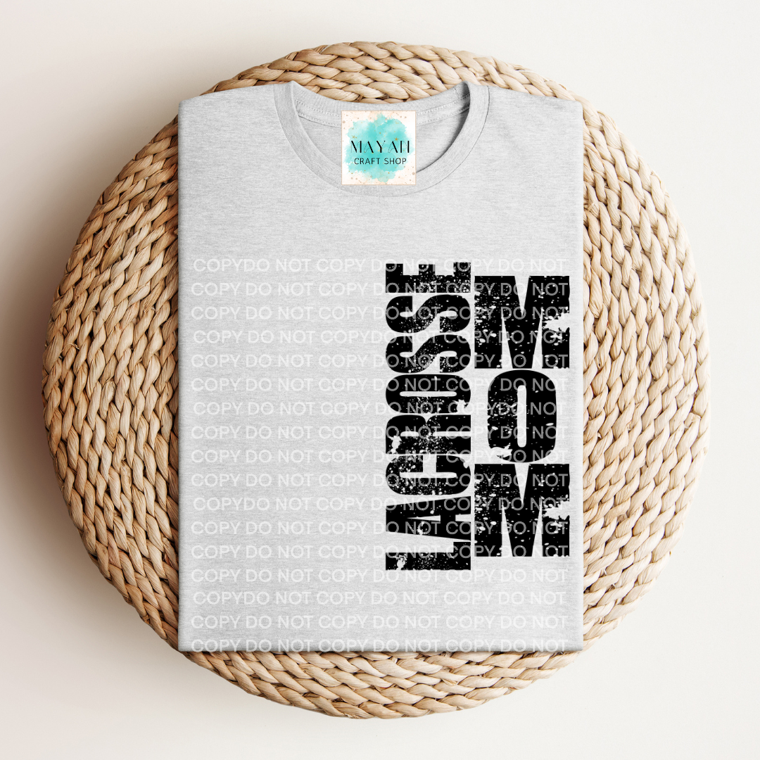 Lacrosse mom ash grey shirt. -Mayan Craft Shop