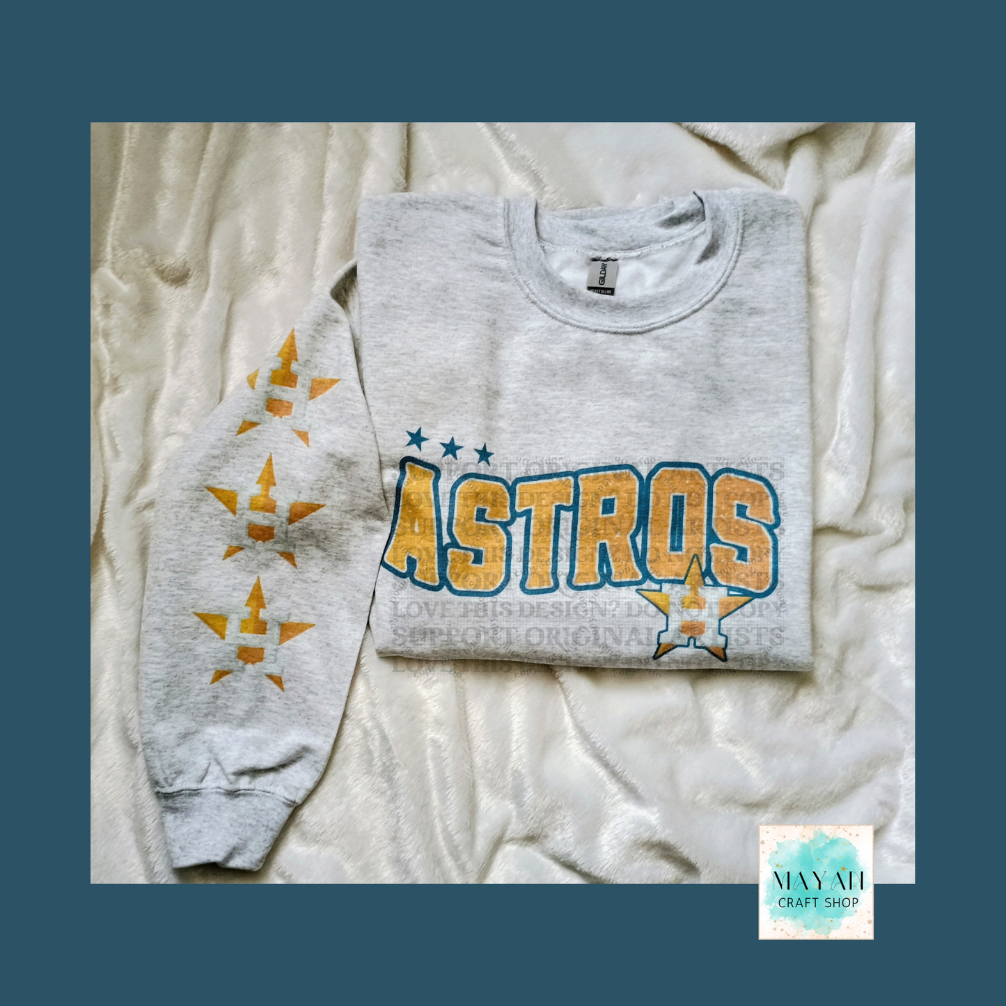 Astros star sweatshirt. -Mayan Craft Shop