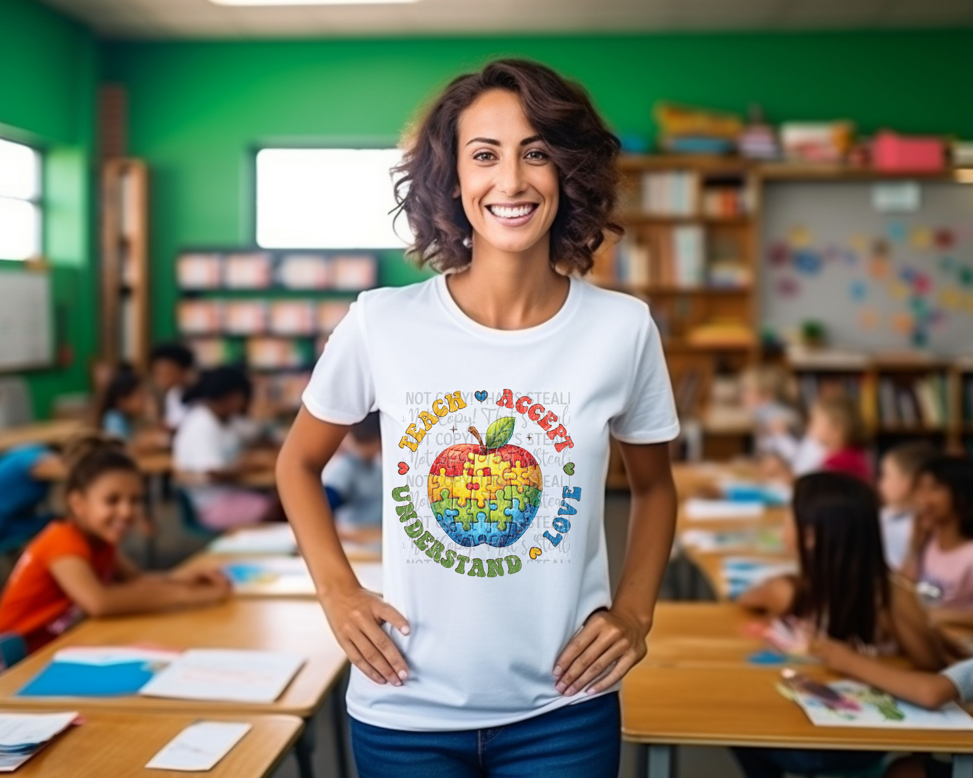 Autism teacher shirt. -Mayan Sub Shop