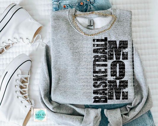 Basketball mom heather grey sweatshirt. -Mayan Craft Shop