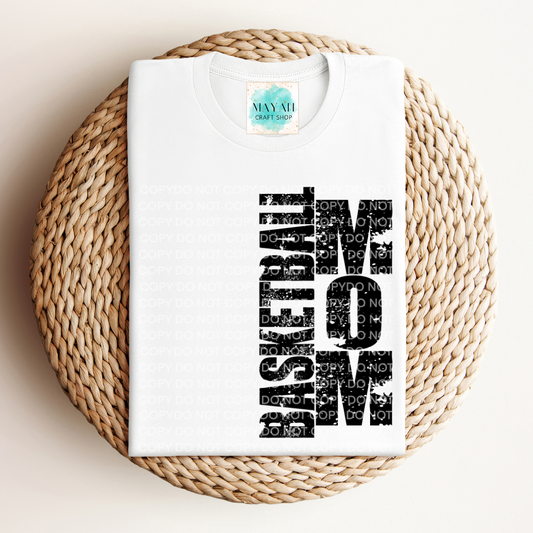 Basketball mom white shirt. -Mayan Craft Shop