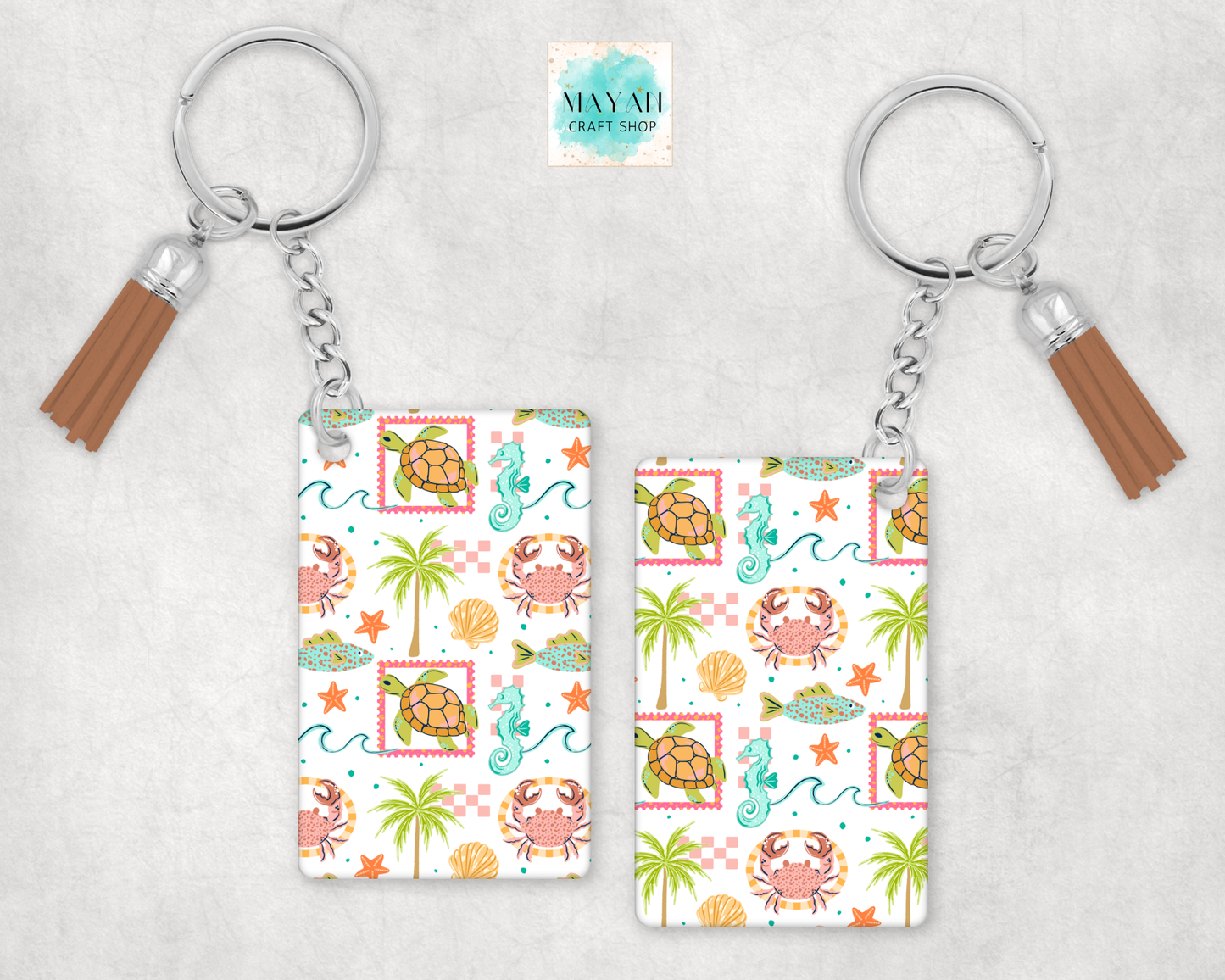 Beach bum keychain.
