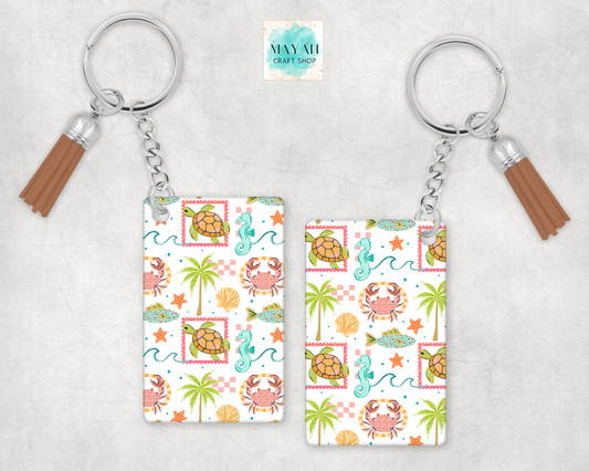 Beach bum keychain.