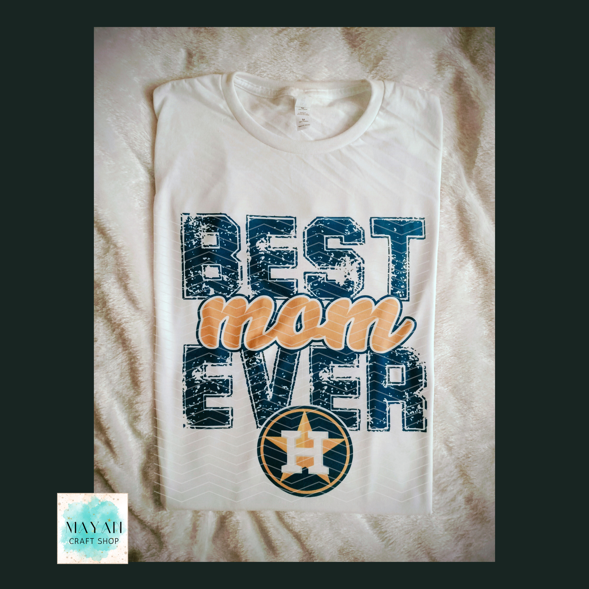 Best Mom Houston Baseball Shirt - Mayan Craft Shop