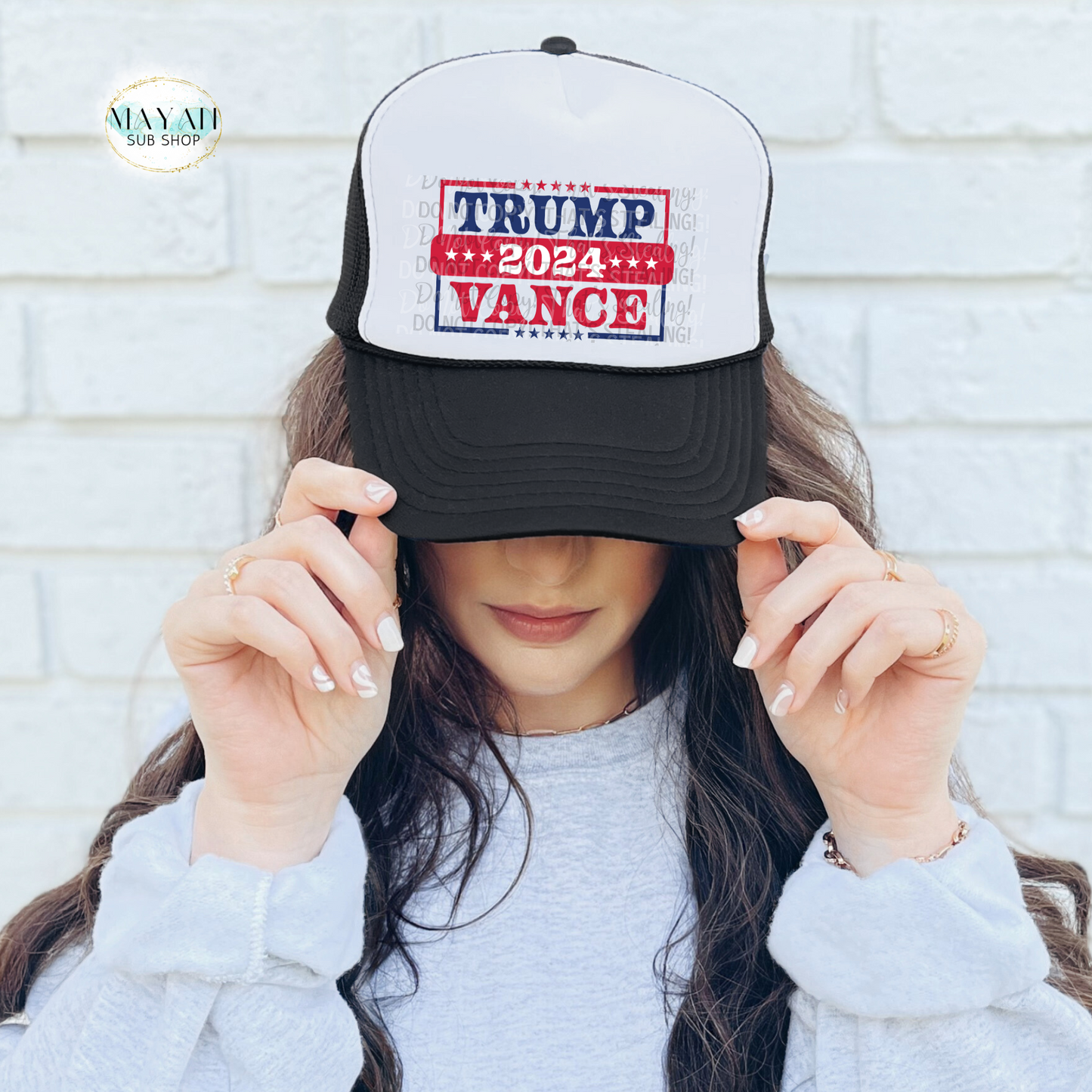 Trump 2024 Vance R/B Trucker Hat