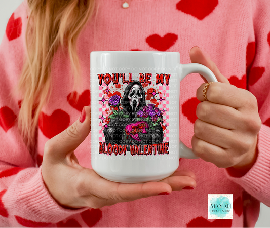 Bloody Valentine coffee mug. -Mayan Craft Shop