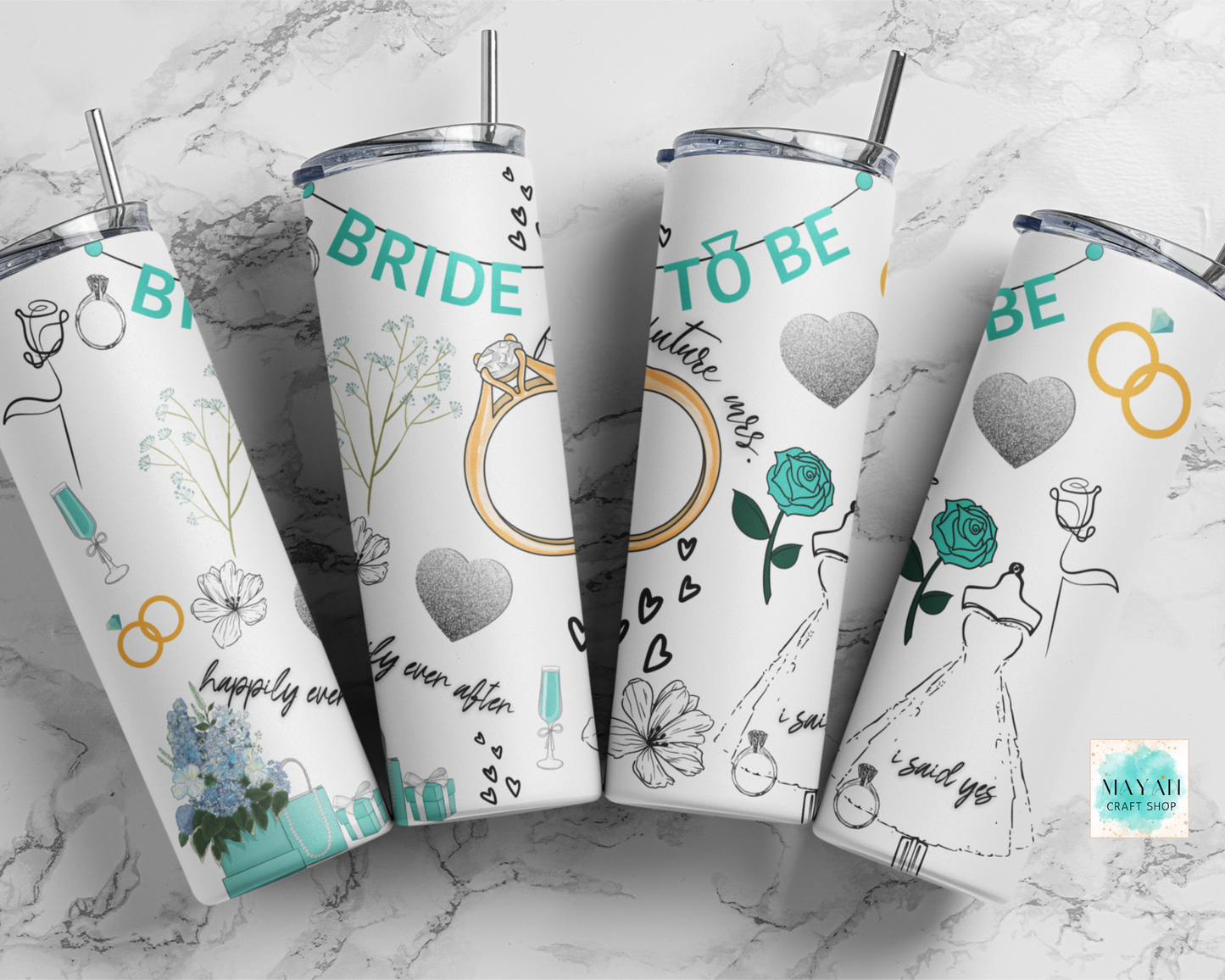 Bride to be matte tumbler. -Mayan Craft Shop