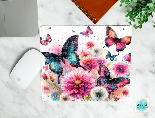 Butterflies mouse pad. -Mayan Craft Shop