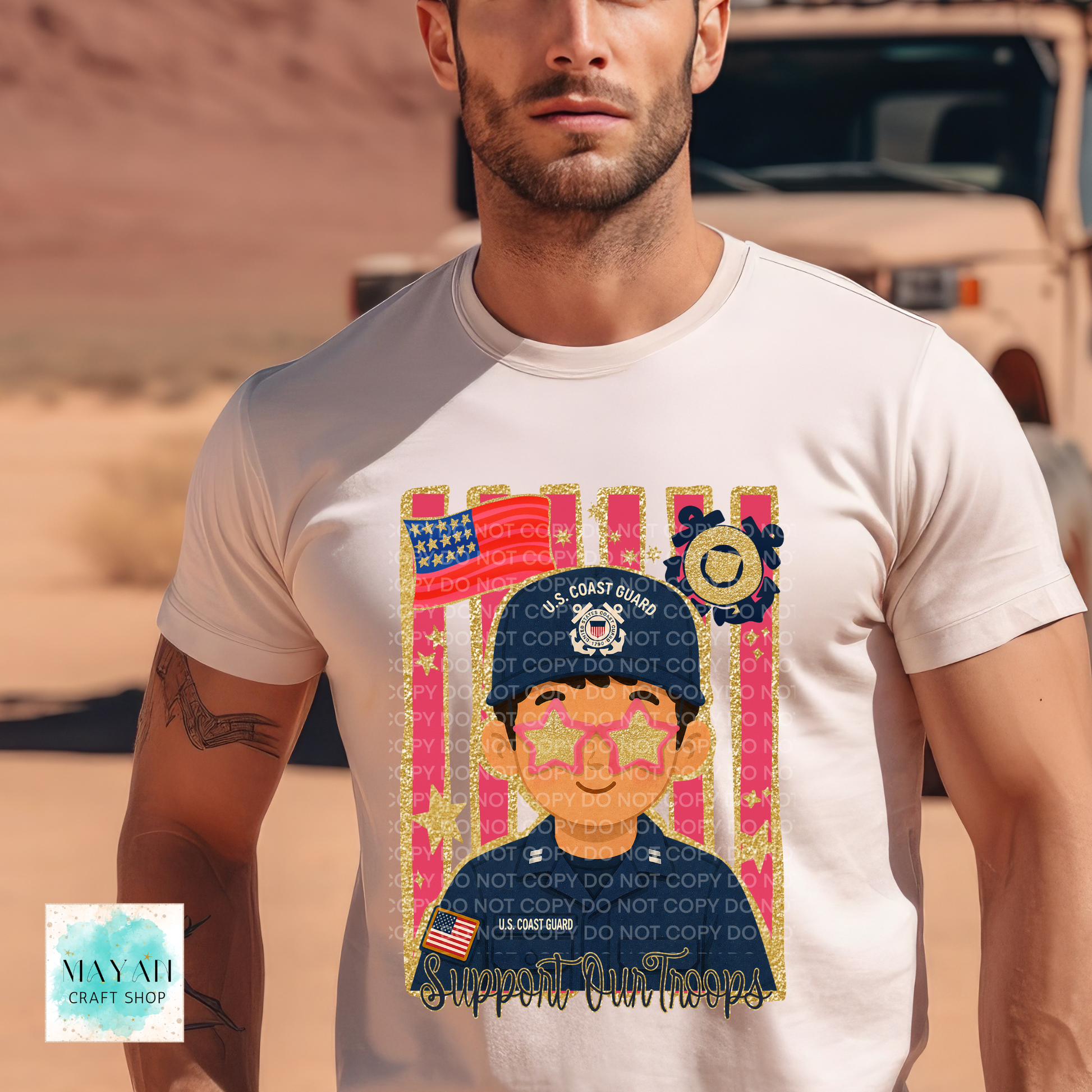 Support our troops shirt.