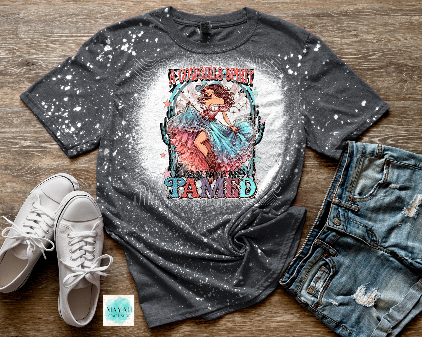 Cannot be tamed bleached shirt.