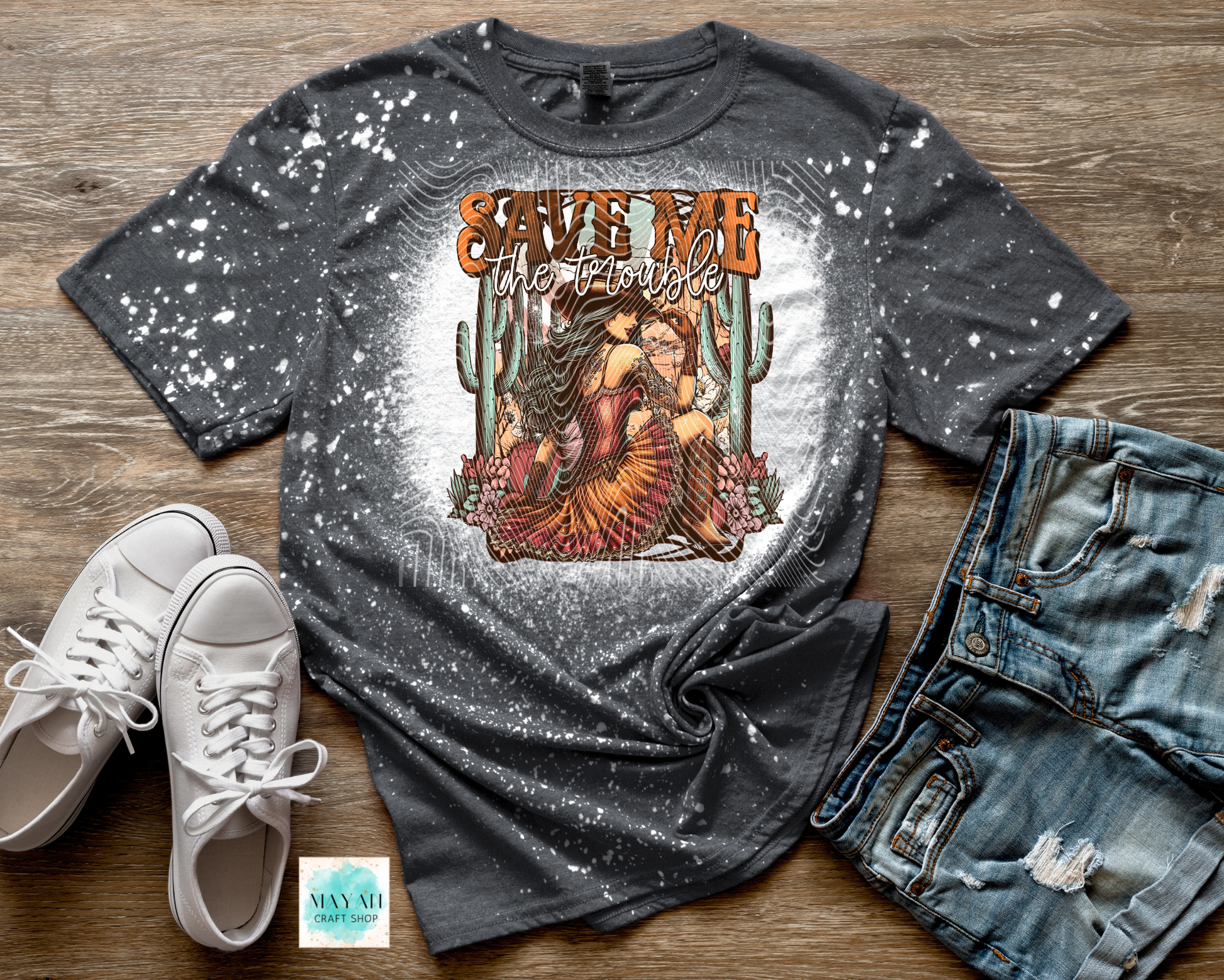 Save me the trouble bleached shirt