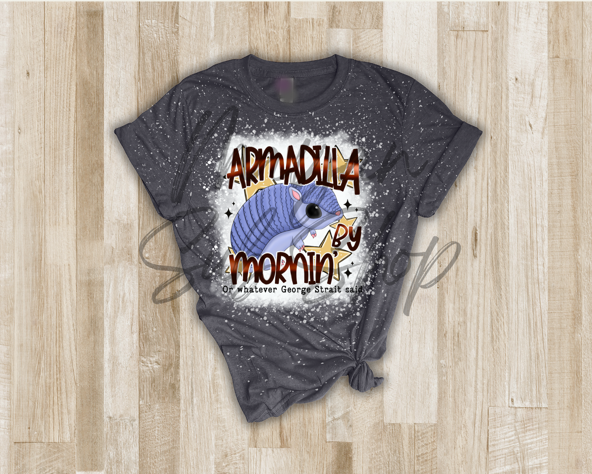 Armadilla by Mornin' bleached shirt - Mayan Sub Shop