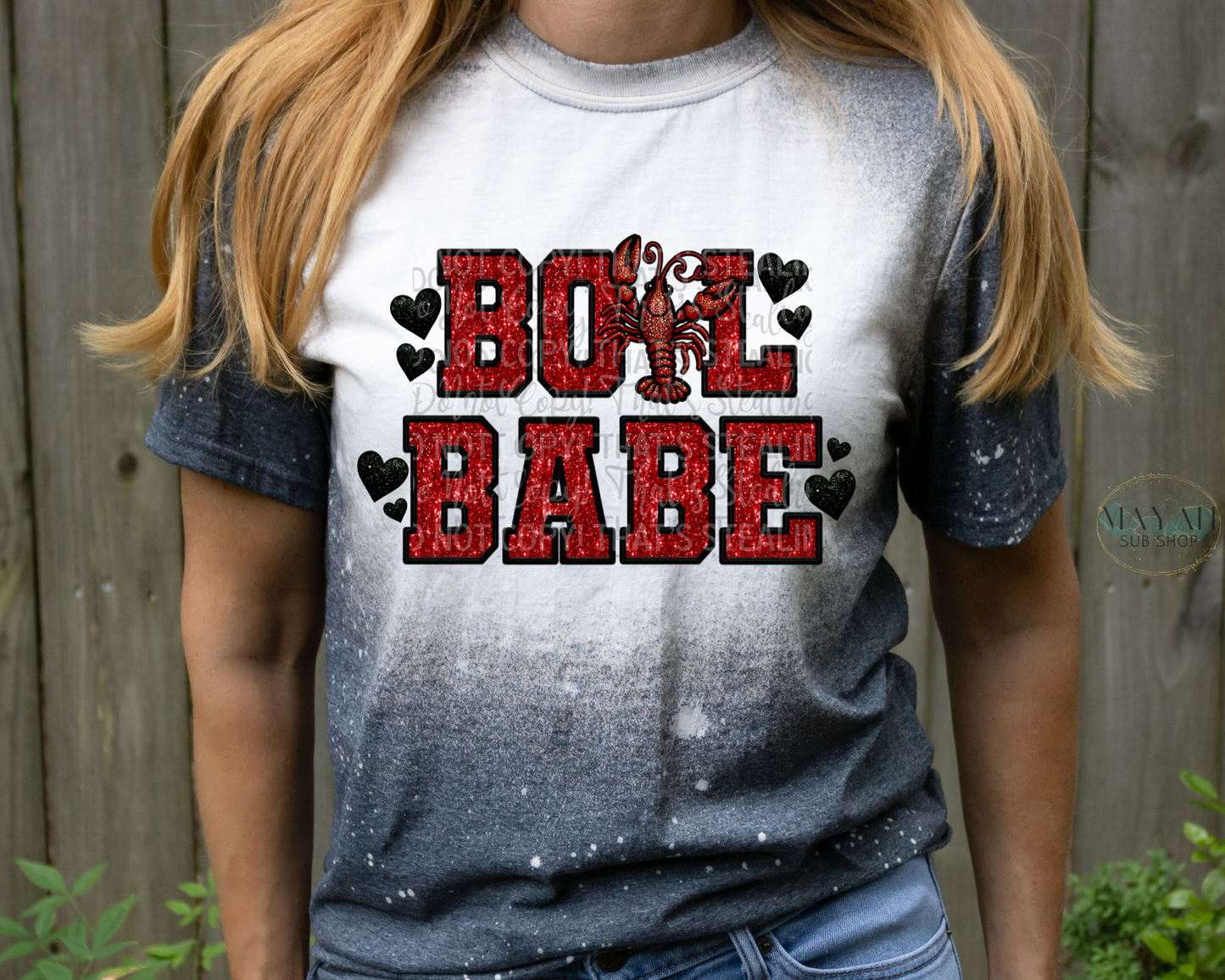 Boil Babe Bleached Tee - Mayan Sub Shop