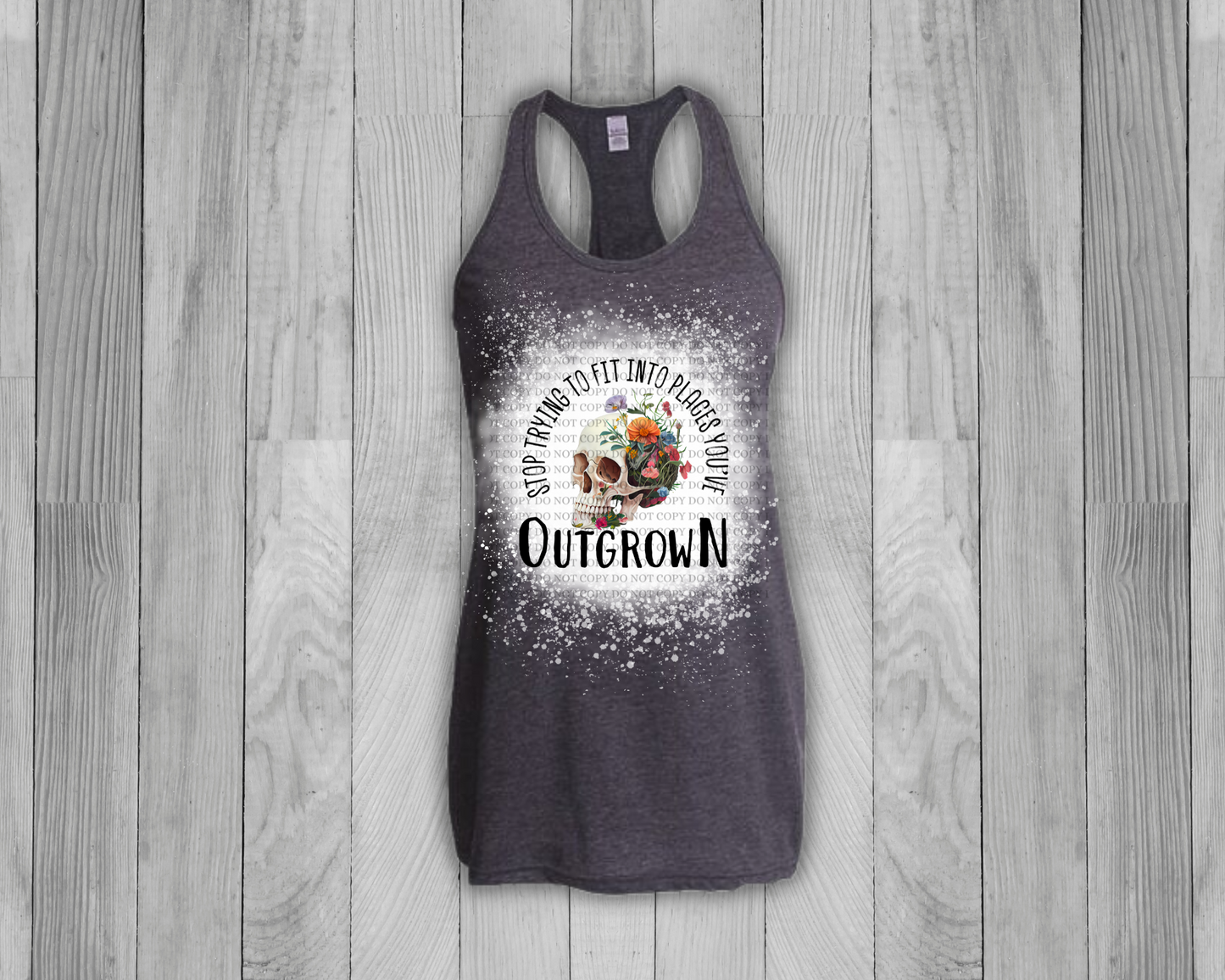 Outgrown Bleached Racerback Tank Top - Mayan Sub Shop