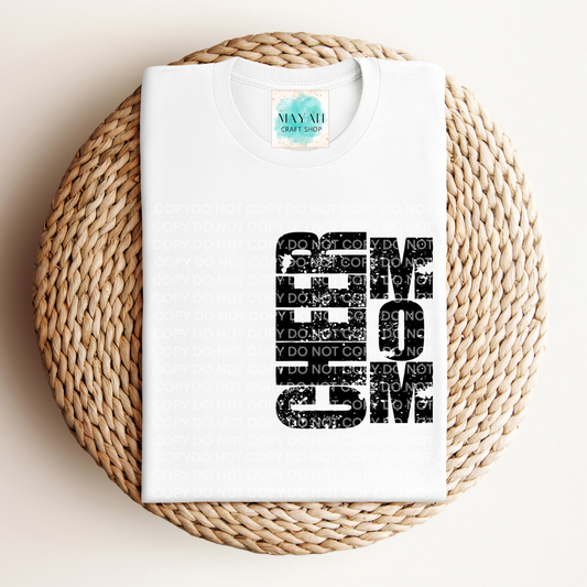 Cheer mom white shirt. -Mayan Craft Shop
