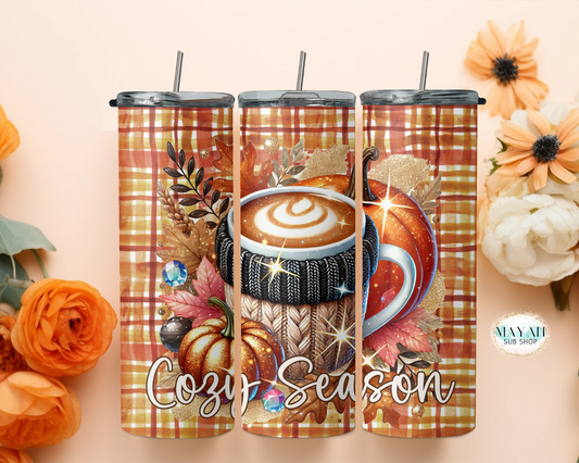 Cozy season tumbler. -Mayan Sub Shop