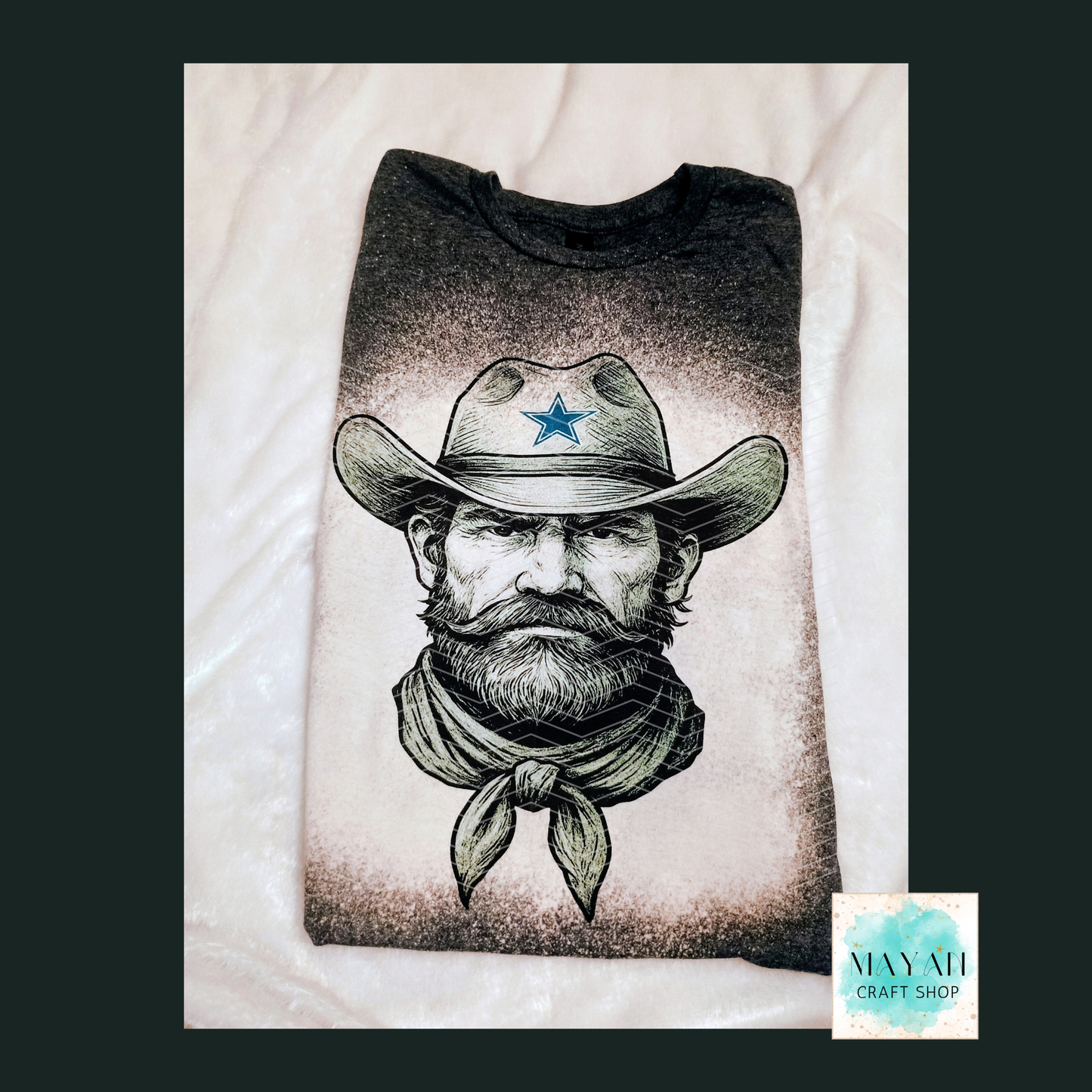 Dallas Football Mascot Bleached Shirt - Mayan Craft Shop