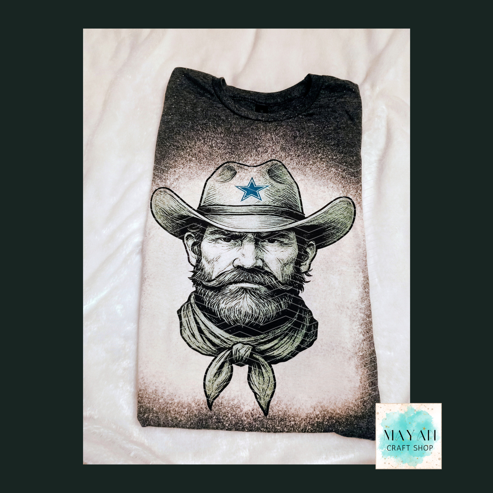 Dallas Football Mascot Bleached Shirt - Mayan Craft Shop