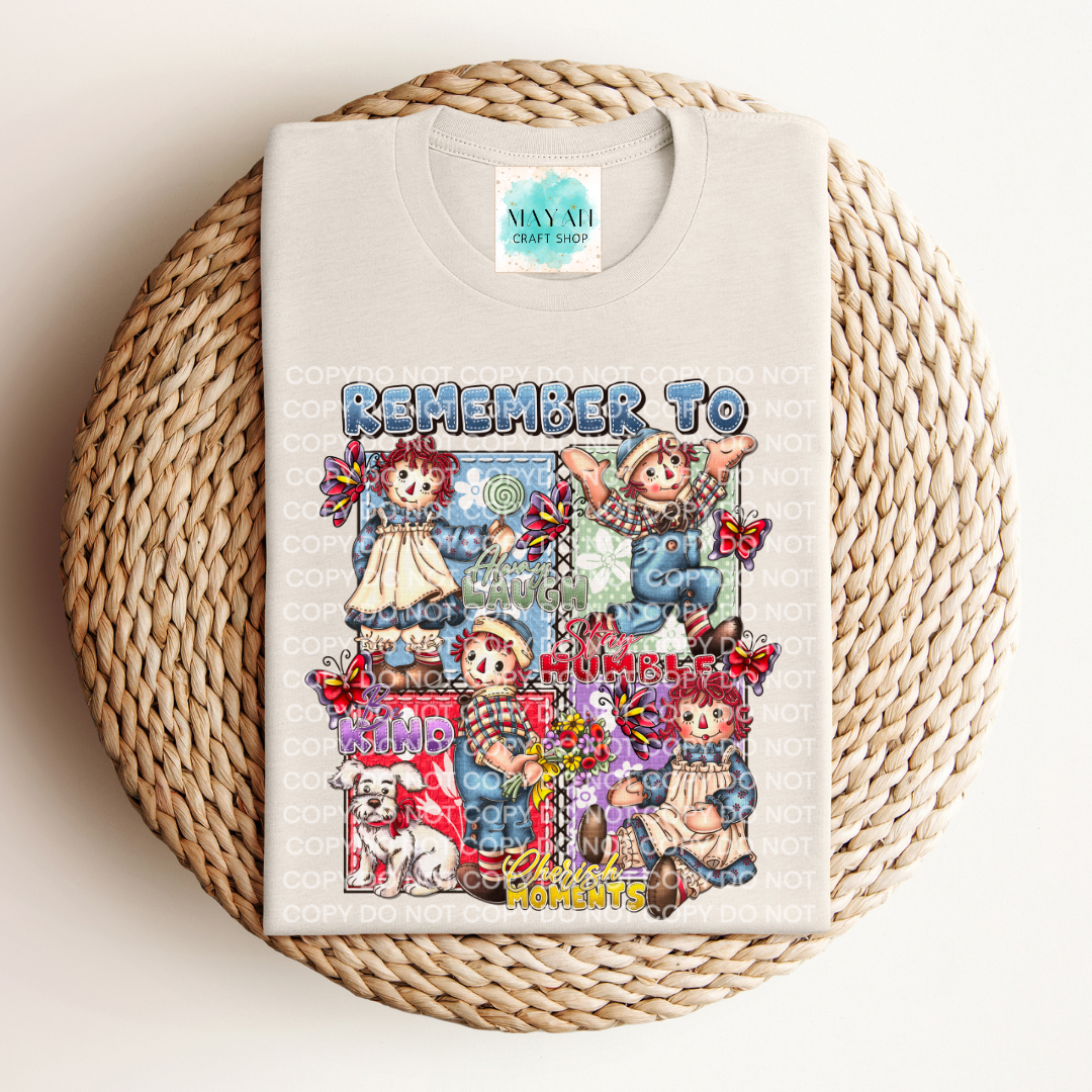 Cherish moments heather dust shirt. -Mayan Craft Shop