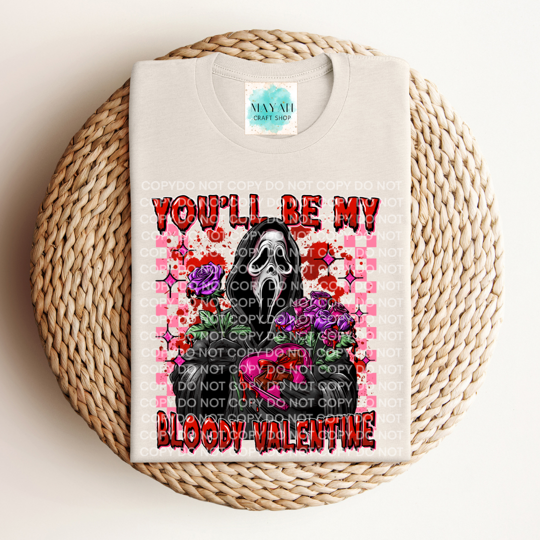 Bloody Valentine heather dust shirt. -Mayan Craft Shop